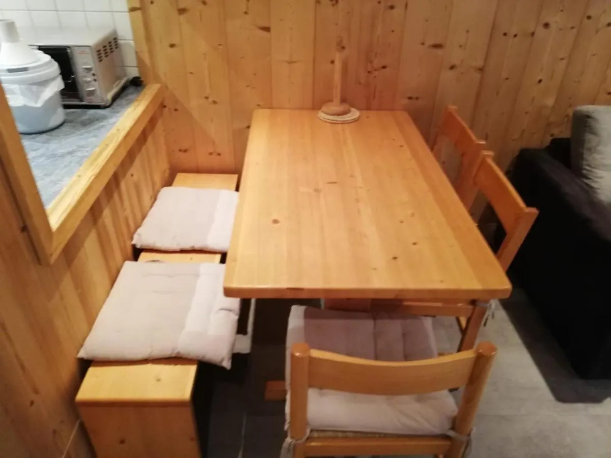 티뉴 2 Pieces Au Pied Des Pistes Avec Parking Inclus Et Balcon Expose Sud-Ouest - Fr-1-449-57 아파트